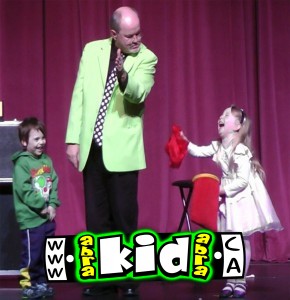 Kids Laugh at Comedy Magician Peter Mennie